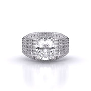 6 Carat Solitaire Cushion Diamond Ring