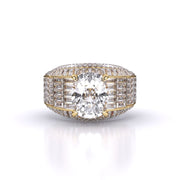 6 Carat Solitaire Cushion Diamond Ring