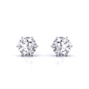 1 Carat Each Solitaire Studs Earrings