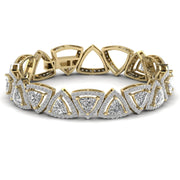 7.2 Carat Trillion Diamonds Bracelet