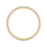 Dazzling 4 Pointer Round Diamond Bangle Pair