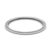 Dazzling 4 Pointer Round Diamond Bangle Pair