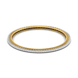 Dazzling 4 Pointer Round Diamond Bangle Pair
