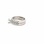 Round Solitaire Diamond With Channel Setting Stack Band