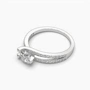 Round Cut Diamond Solitaire Ring For Her