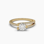 Round Cut Diamond Solitaire Ring For Her