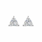 80 Pointers Each Trillion Cut Diamonds Studs Earrings