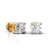 0.8 Carat Each Round Diamonds Studs