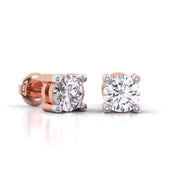 0.8 Carat Each Round Diamonds Studs