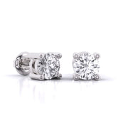 0.8 Carat Each Round Diamonds Studs