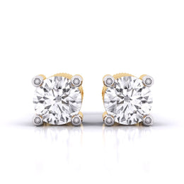 0.8 Carat Each Round Diamonds Studs