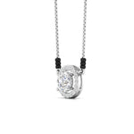 80 Pointers Round Cut Solitaire Diamond Halo Mangalsutra