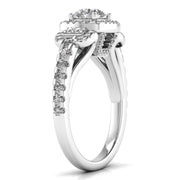 80 Pointers Round Step Diamond Ring