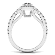 80 Pointers Round Step Diamond Ring