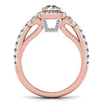 80 Pointers Round Step Diamond Ring