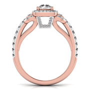 80 Pointers Round Step Diamond Ring