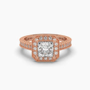 Princess Diamond Centre Solitaire Ring