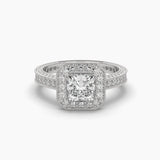Princess Diamond Centre Solitaire Ring