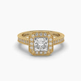 Princess Diamond Centre Solitaire Ring