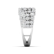 Abstract Cluster Diamond Ring