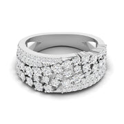 Abstract Cluster Diamond Ring
