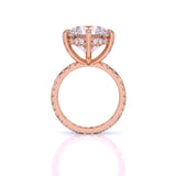 5.5 Carat Accented Engagement Dimaond Ring