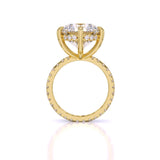 5.5 Carat Accented Engagement Dimaond Ring
