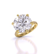 5.5 Carat Accented Engagement Dimaond Ring