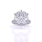 5.5 Carat Accented Engagement Dimaond Ring