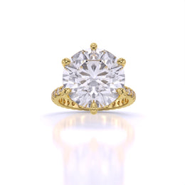 5.5 Carat Accented Engagement Dimaond Ring