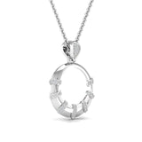 Minimalist Lab Diamond Circle Pendant