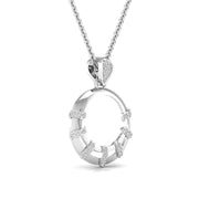 Minimalist Lab Diamond Circle Pendant