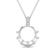 Minimalist Lab Diamond Circle Pendant