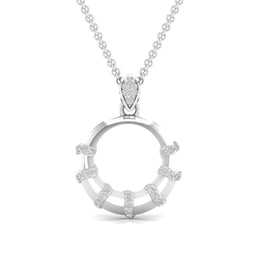 Minimalist Lab Diamond Circle Pendant