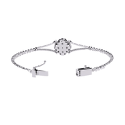 Designer Floral Diamond Bracelet