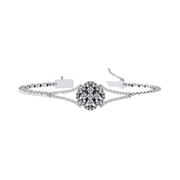 Designer Floral Diamond Bracelet