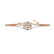 Designer Floral Diamond Bracelet