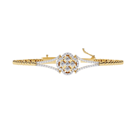 Designer Floral Diamond Bracelet
