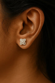 Antique Diamond Cluster Studs