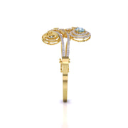 Sparkling Aqua & Diamond Royal Bangle