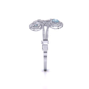 Sparkling Aqua & Diamond Royal Bangle