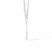 Baguette and Square Diamond Necklace