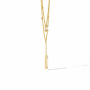 Baguette and Square Diamond Necklace