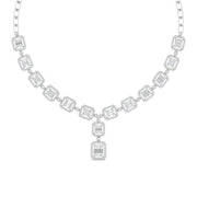 Baguette Diamond Drop Necklace
