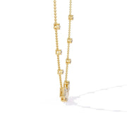Baguette Diamond Station Necklace