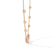 Baguette Diamond Station Necklace