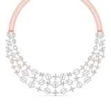 Baguette & Round Diamond Necklace
