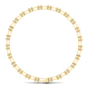 Baguette & Round Shape Diamonds Bangle