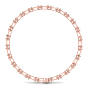 Baguette & Round Shape Diamonds Bangle