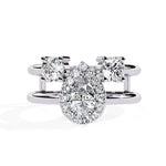 Minimalist Double Diamond Ring